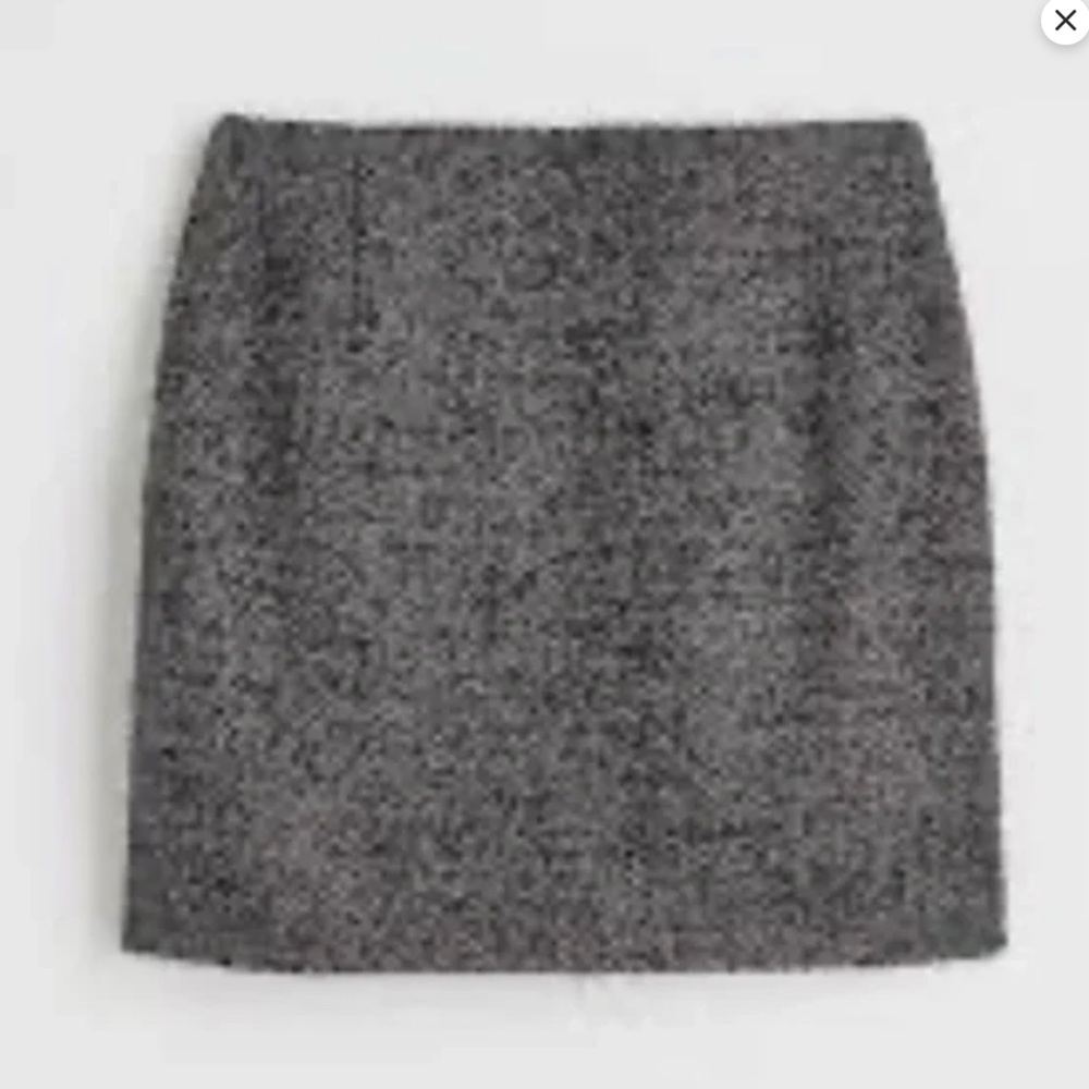 H&M Textured Weave Skirt in Grey/Salt and Pepper - Sz 18
